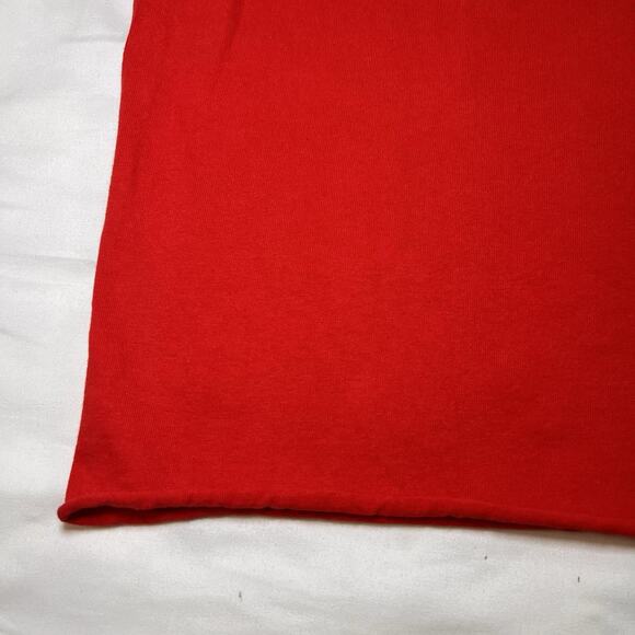 Disney Goofy T-shirt Adult Size OSFA Red Embroidered Cut Hem Single Stitch VTG - Picture 3 of 15